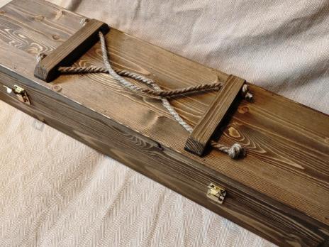 Набор для шашлыка подарочный в деревянной коробке "ДЕР-M"