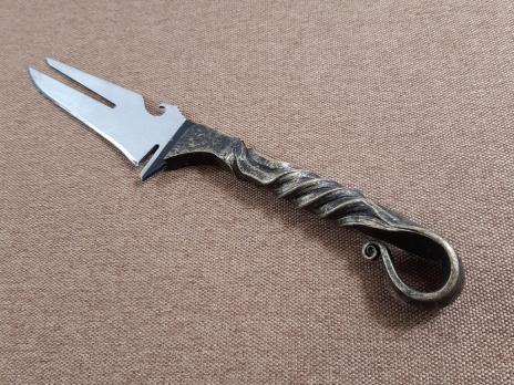 Нож для снятия шашлыка №1 ковка